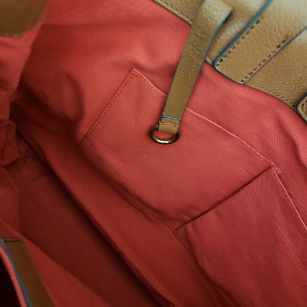 J. Crew Cognac Leather Tote - Picture 9 of 13